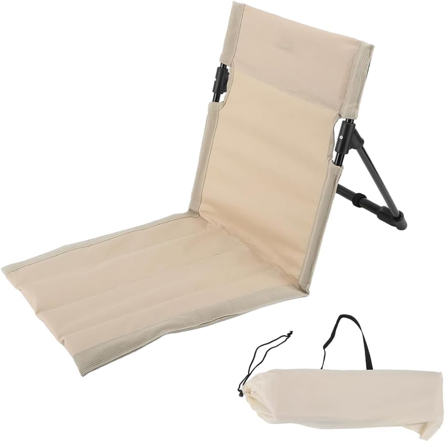 Ultra-Light Folding Camping Chair with Backrest,Outdoors Relaxing Floor Seat for SwimmingPool Beach Lawn Picnic Road Trips