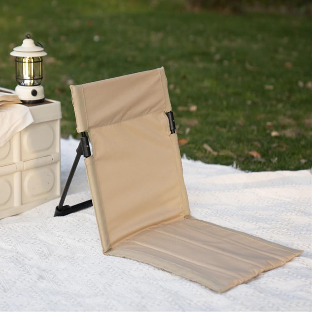 Ultra-Light Folding Camping Chair with Backrest,Outdoors Relaxing Floor Seat for SwimmingPool Beach Lawn Picnic Road Trips