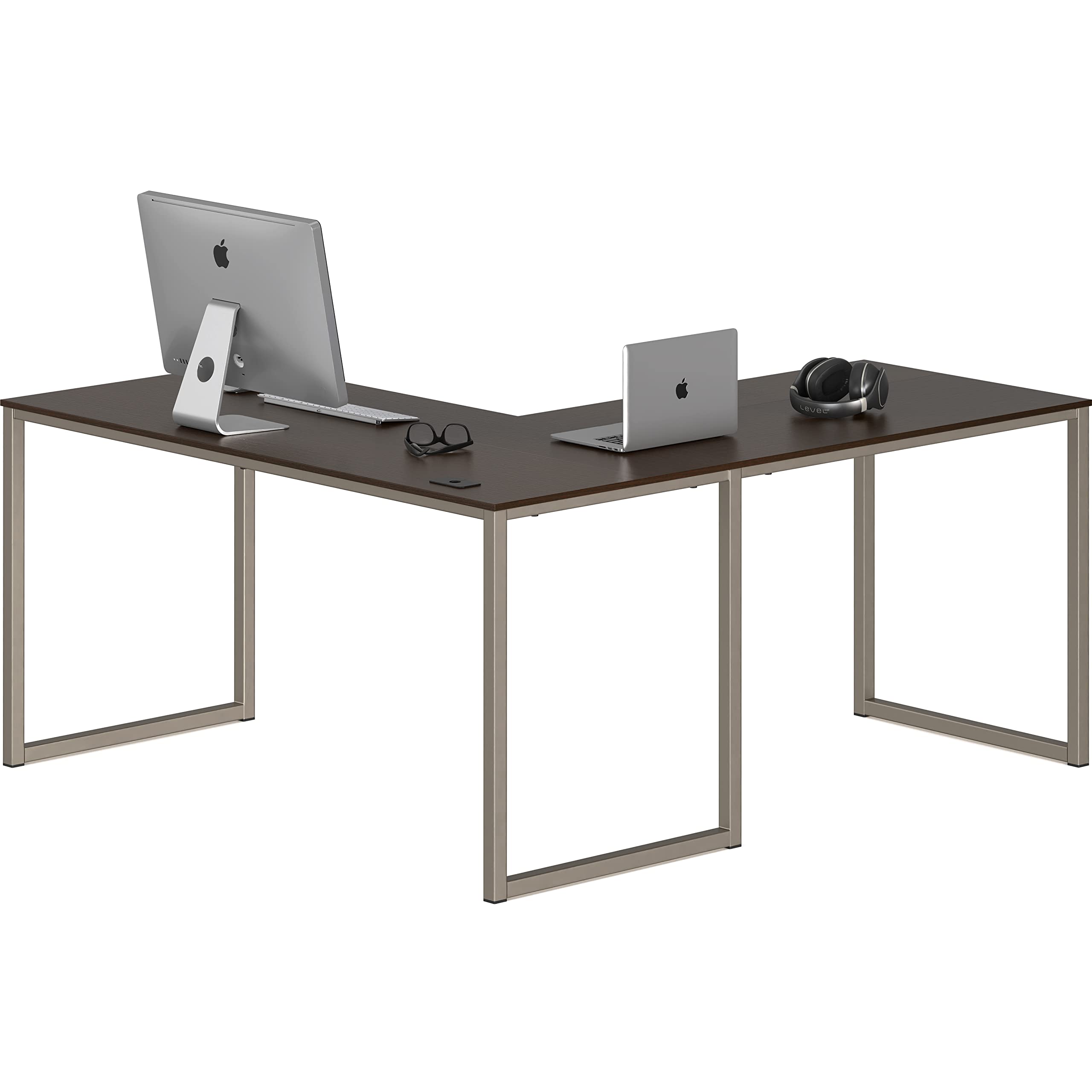 SHW Mission 48-Inch Home Office Computer Desk, Black