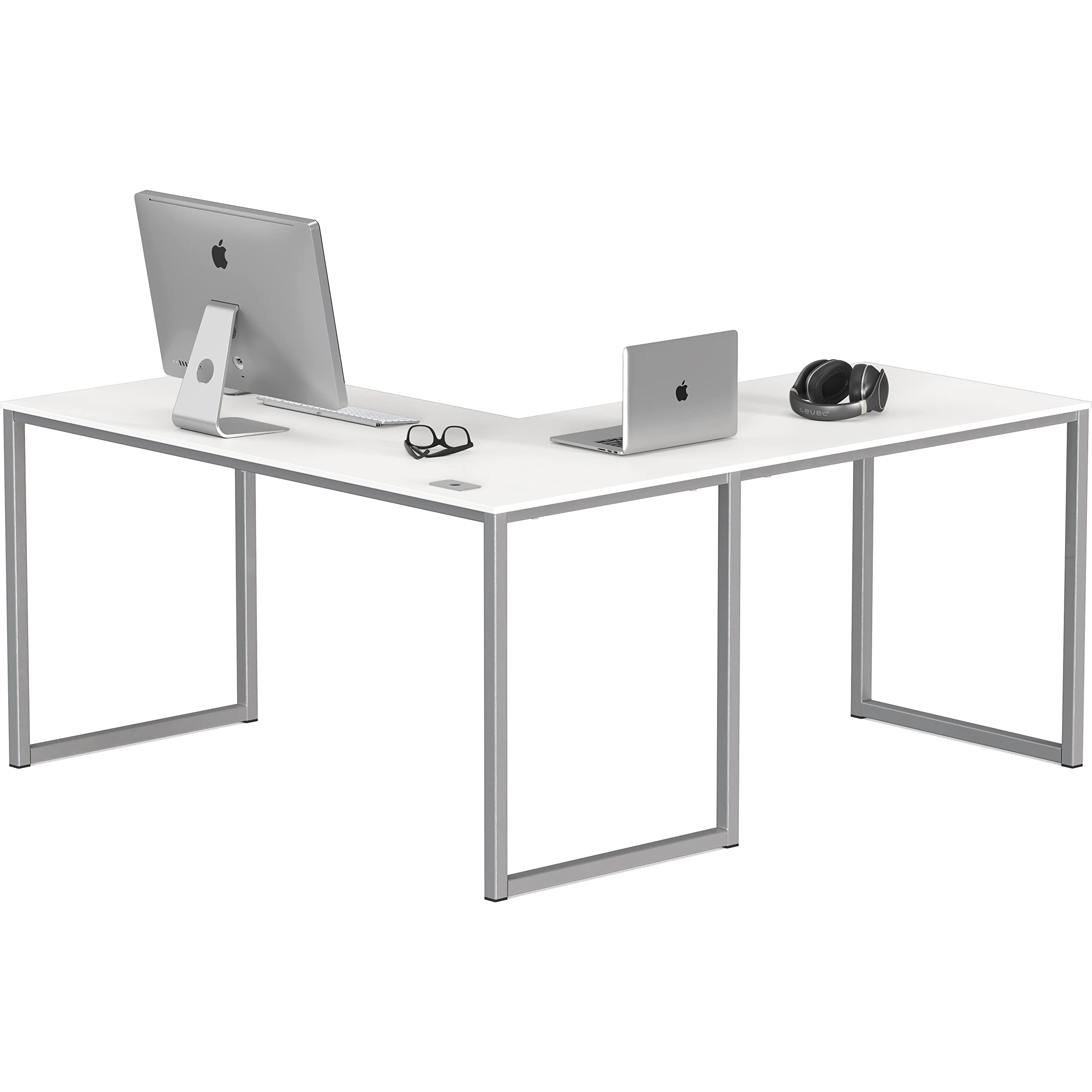 SHW Mission 48-Inch Home Office Computer Desk, Black