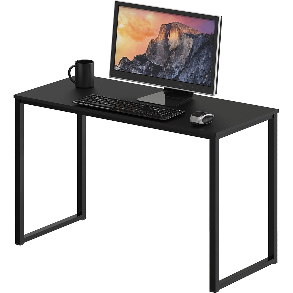 SHW Mission 48-Inch Home Office Computer Desk, Black