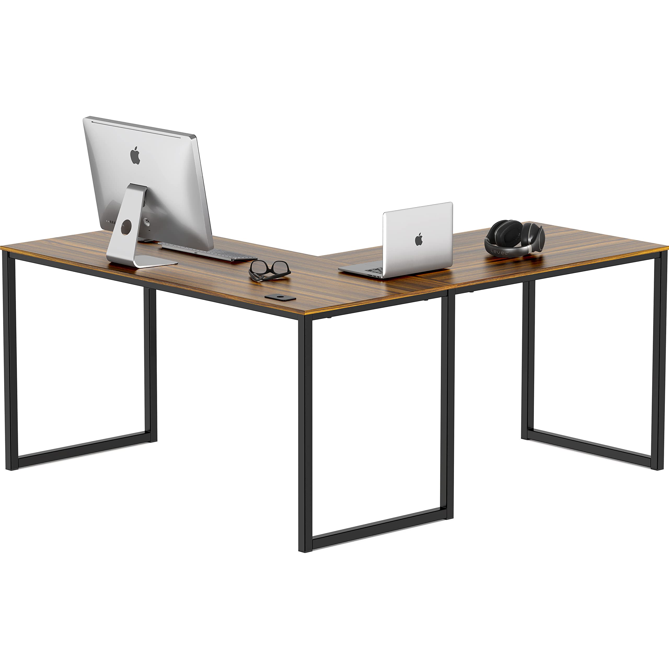SHW Mission 48-Inch Home Office Computer Desk, Black