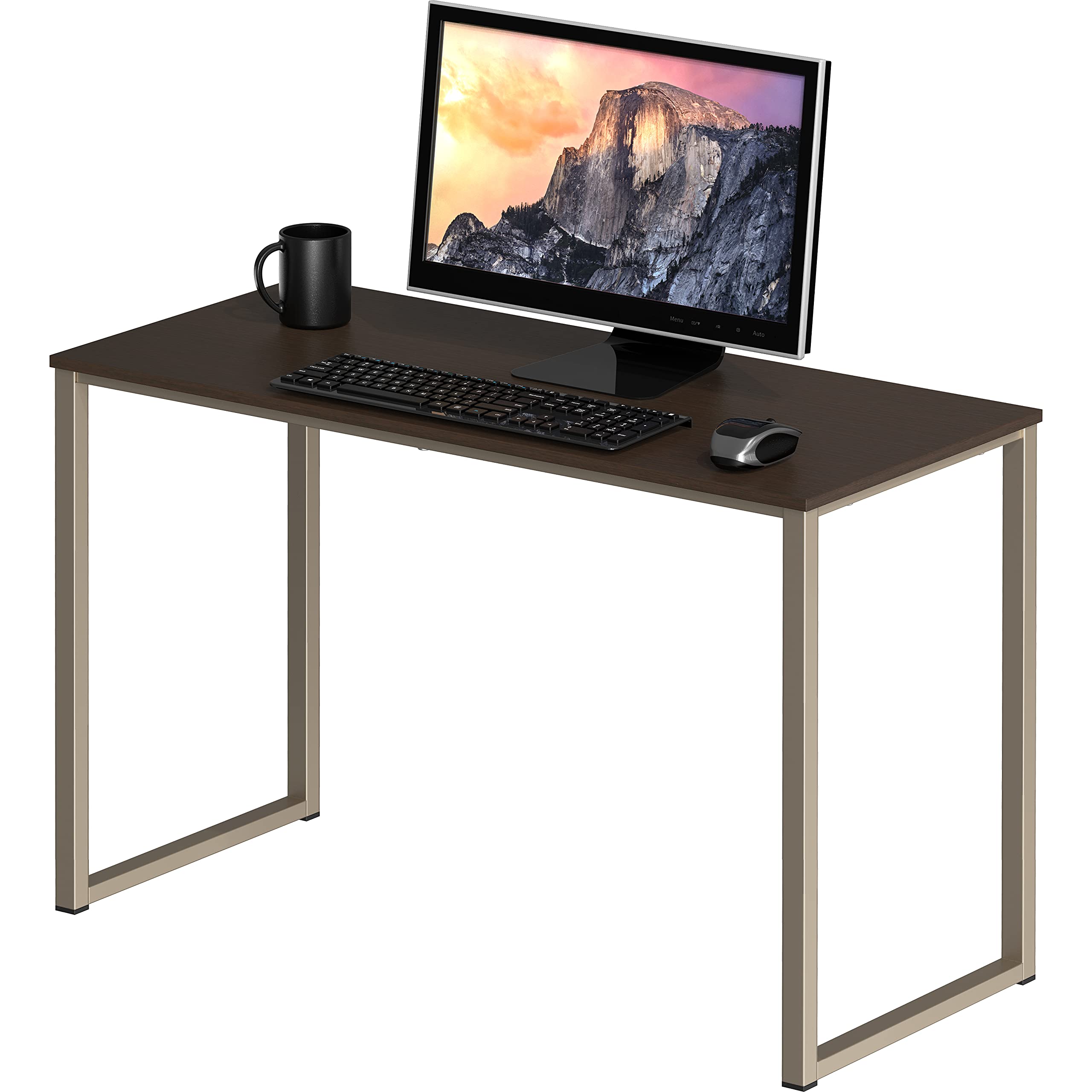 SHW Mission 48-Inch Home Office Computer Desk, Black