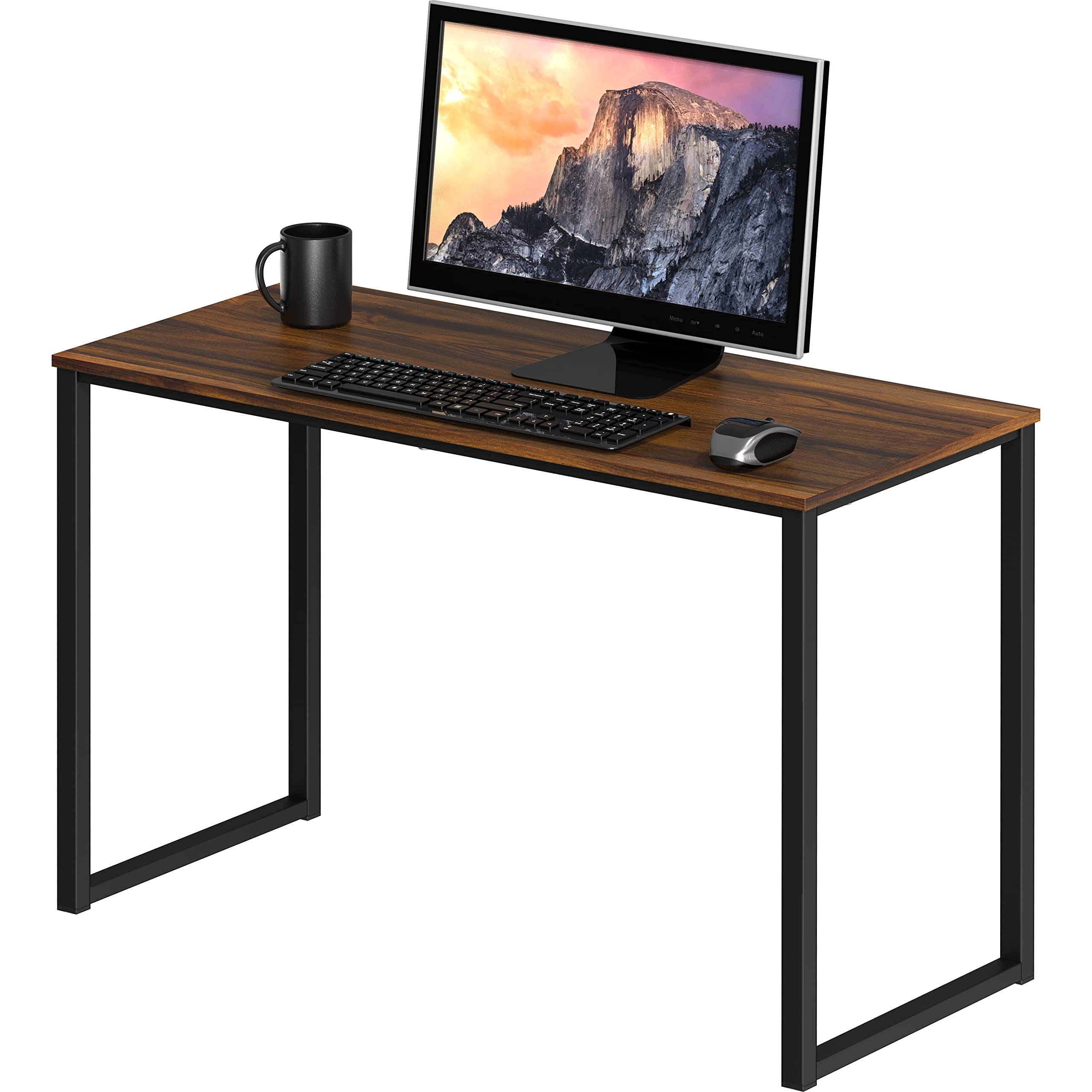 SHW Mission 48-Inch Home Office Computer Desk, Black