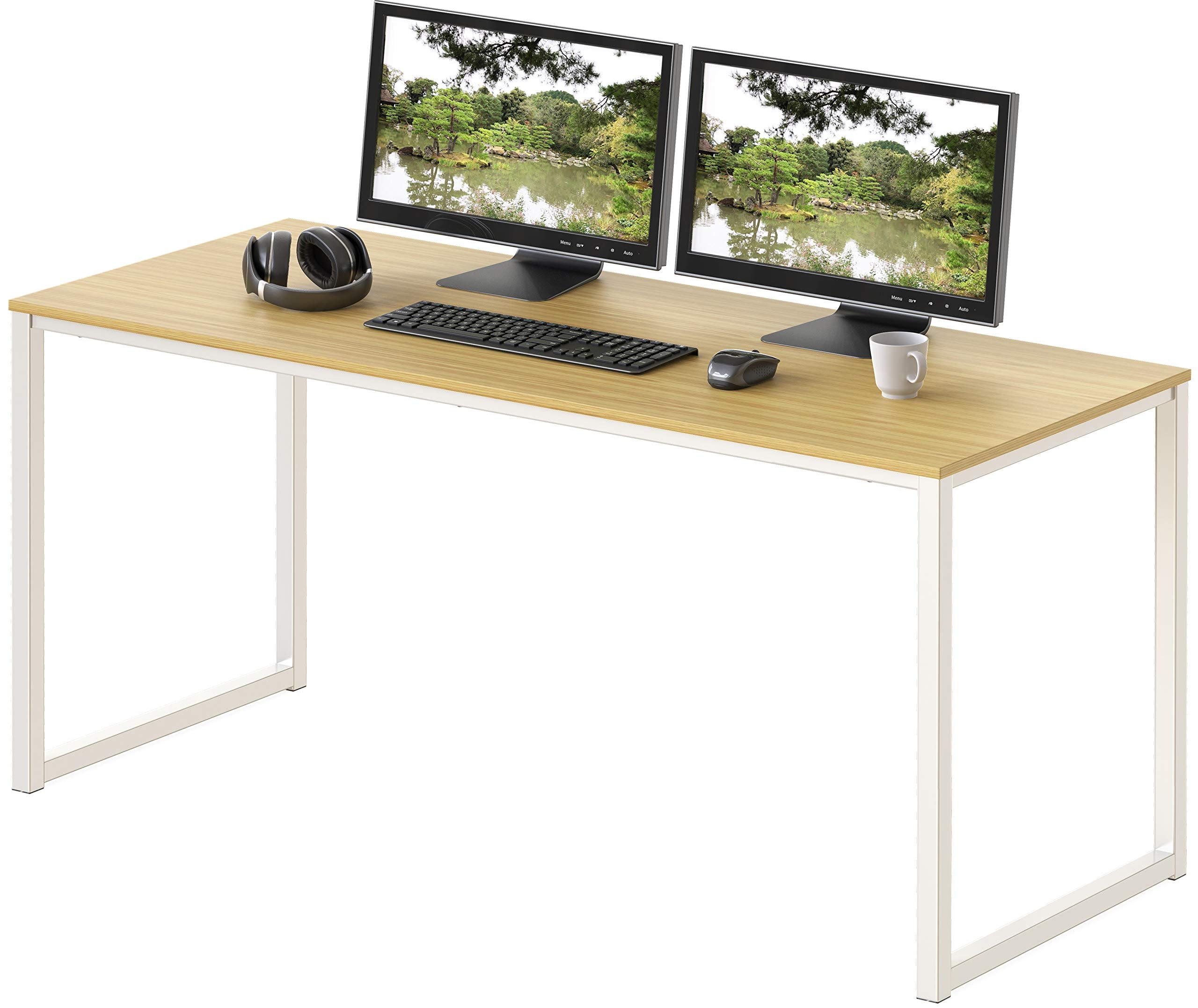 SHW Mission 48-Inch Home Office Computer Desk, Black