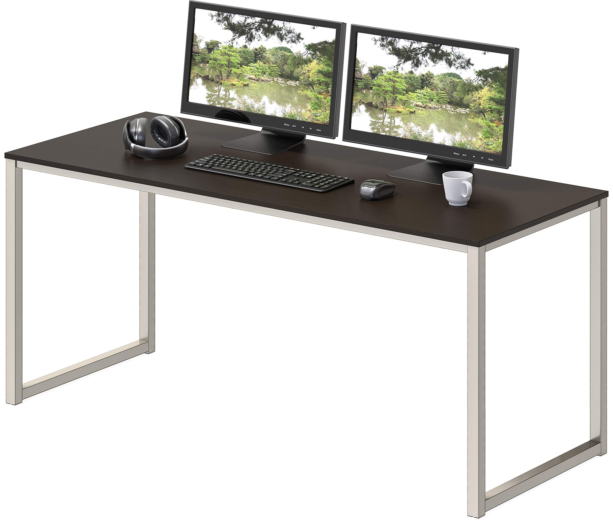 SHW Mission 48-Inch Home Office Computer Desk, Black