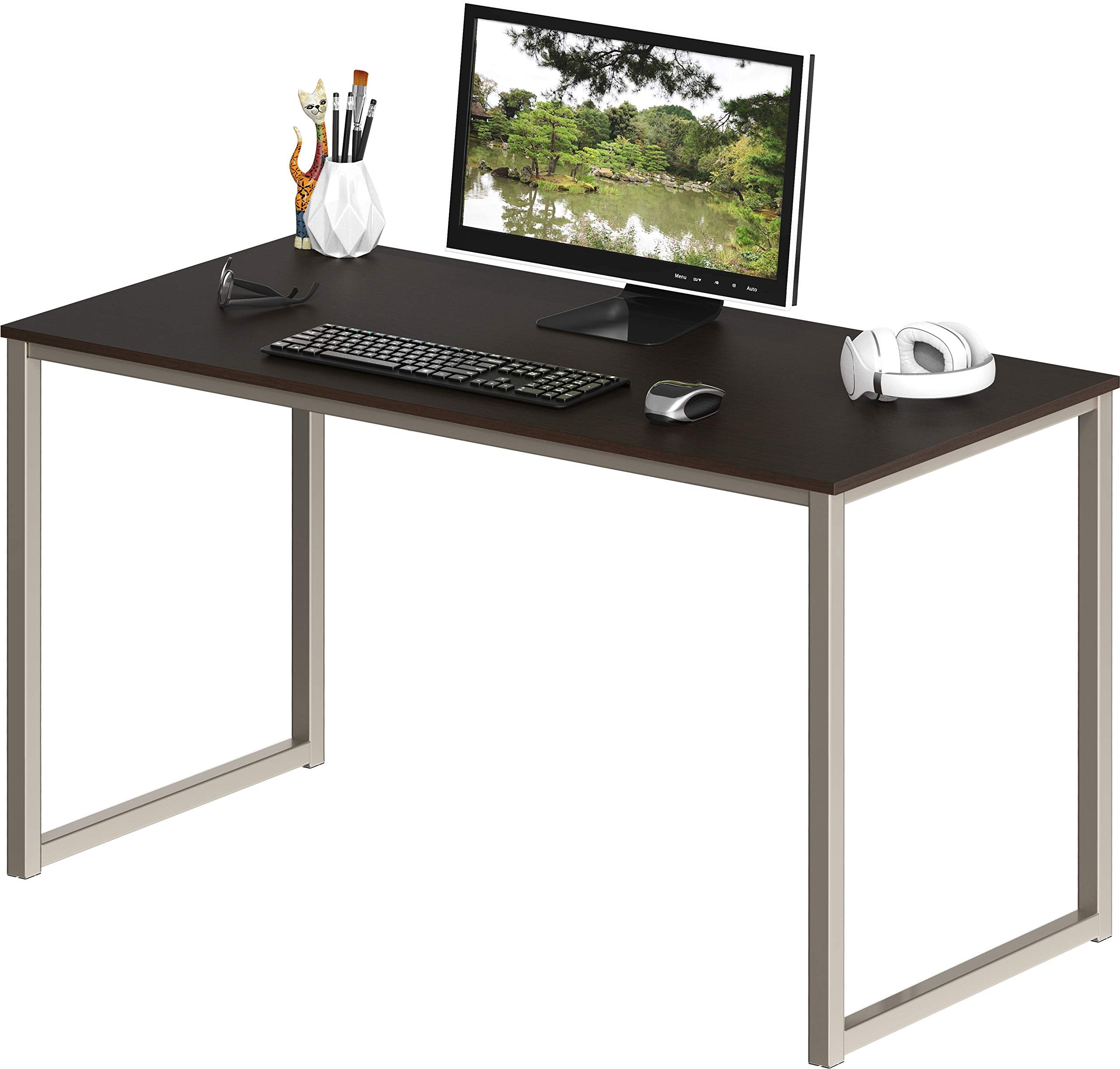 SHW Mission 48-Inch Home Office Computer Desk, Black