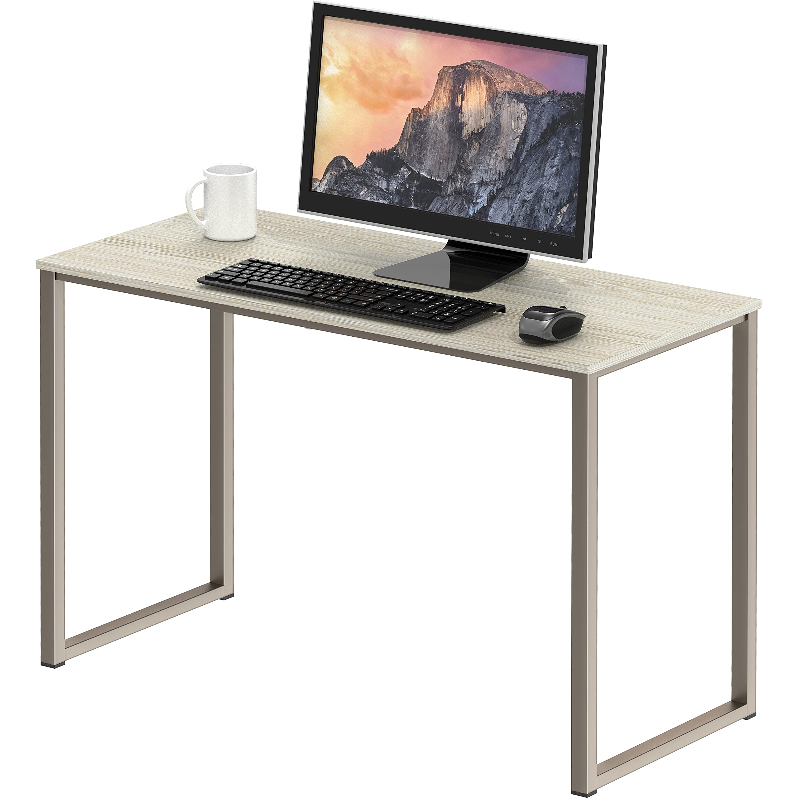 SHW Mission 48-Inch Home Office Computer Desk, Black