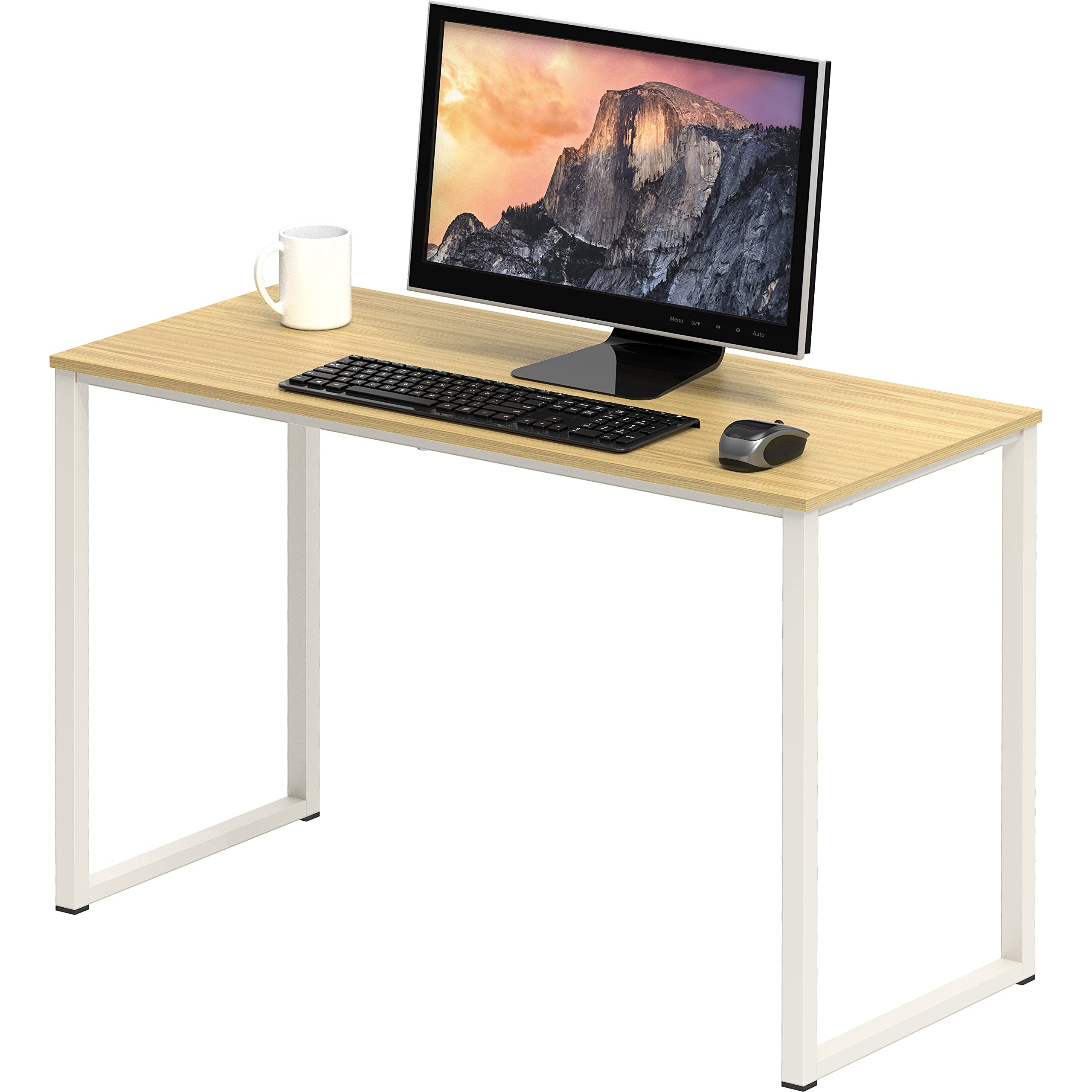 SHW Mission 48-Inch Home Office Computer Desk, Black